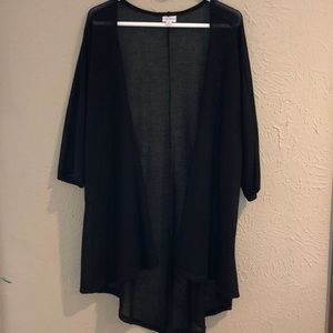 Loose fitting and flowy knit long cardigan